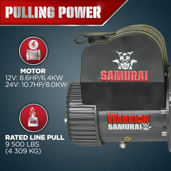 Treuil Warrior Samurai électrique V2 Next Gen 9 500 lb